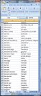 database wordlist french spanish